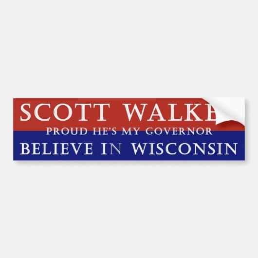 Groep Scott Walker Bumpersticker (Voorkant)