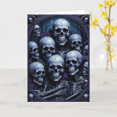 Groep Selfie Halloween Kaart (Gele Bloem)