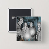 Groep Shot 1 Vierkante Button 5,1 Cm (Voorkant /achterkant)