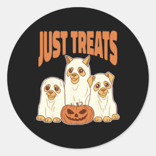 Groep spookhonden Spooky Halloween Cat Lover Kind Ronde Sticker
