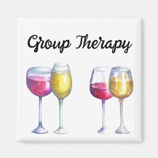 Groep Therapy Wine lover Gift Magneet (Voorkant)