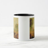 Groep van Actoren die op een Tightrope Mok (Midden)