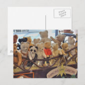 Groep van Antiek Teddy Bears Briefkaart (Voorkant / Achterkant)