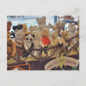 Groep van Antiek Teddy Bears Briefkaart (Voorkant)
