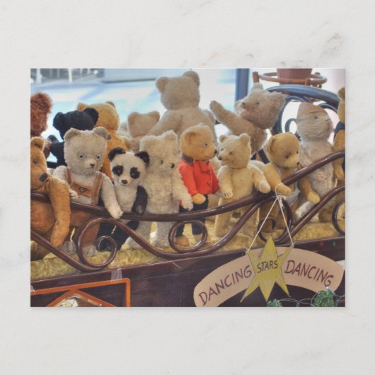 Groep van Antiek Teddy Bears Briefkaart (Voorkant)