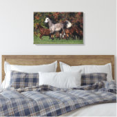 Groep van Arabische paarden Canvas Afdruk (Insitu (Slaapkamer))
