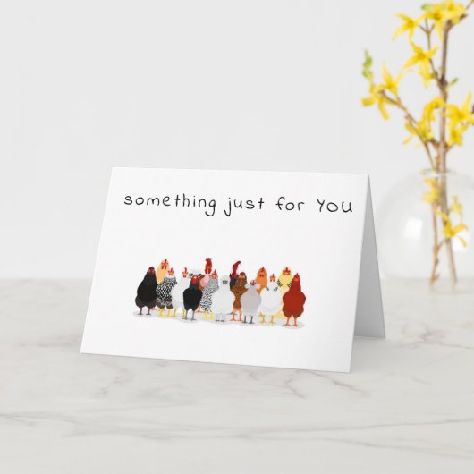 GROEP VAN COMEDIC CHICKENS MAKEN LEEFTIJD KAART (Gele Bloem)