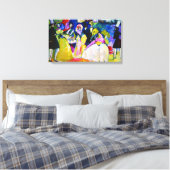 Groep van Crinolines door Wassily Kandinsky Canvas Afdruk (Insitu (Slaapkamer))