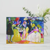 Groep van Crinolines door Wassily Kandinsky Kaart (Staand voorkant)
