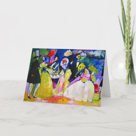 Groep van Crinolines door Wassily Kandinsky Kaart (Voorkant)