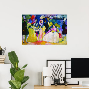 Groep van Crinolines door Wassily Kandinsky Poster