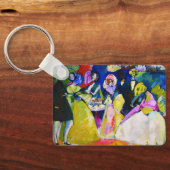 Groep van Crinolines door Wassily Kandinsky Sleutelhanger (Achterkant)