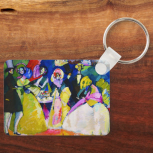 Groep van Crinolines door Wassily Kandinsky Sleutelhanger