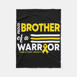 Groep van een Broer Warrior Childhood Cancer waren Fleece Deken