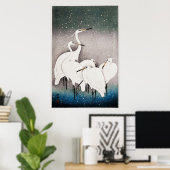 Groep van Egrets door Ohara Koson (1925-1936) Poster (Thuiskantoor)
