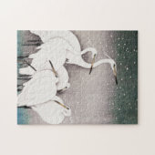 Groep van Egrets Ohara Koson  Illustratie Legpuzzel (Horizontaal)