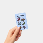 Groep van Fantasy Turtles Kleurrijke Gemarkeerde S Badge (Handheld)