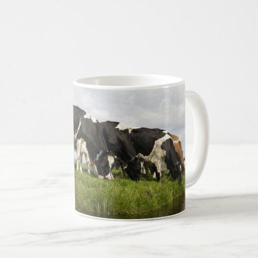 Groep van Friesse koeien Koffiemok (Voorkant rechts)