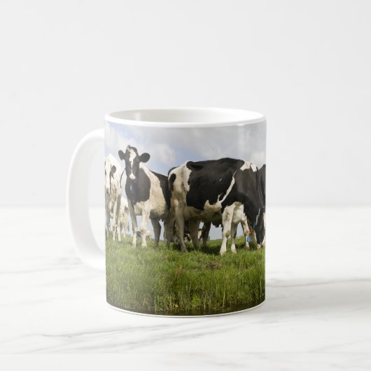 Groep van Friesse koeien Koffiemok (Voorkant links)