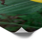 Groep van gouden damesbloemen poster (Hoek)