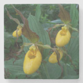 Groep van gouden damesbloemen stenen onderzetter (Voorkant)