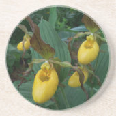 Groep van gouden damesbloemen zandsteen onderzetter (Voorkant)