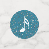 Groep van Kerstzangers Musici Sneeuwsterren Confetti (Kleine voorkant)