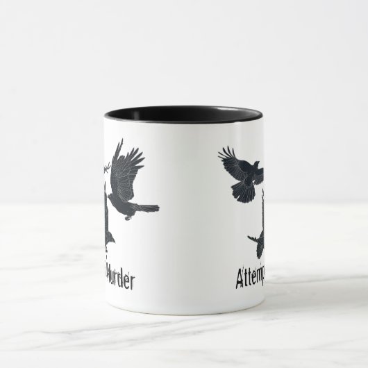 Groep van Kroes Murder Birds Black Silhouette Mok (Midden)