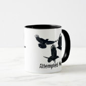 Groep van Kroes Murder Birds Black Silhouette Mok (Voorkant rechts)