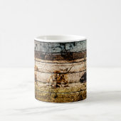 Groep van Longhorns die in Gebied Noodlijdend Hout Koffiemok (Center)