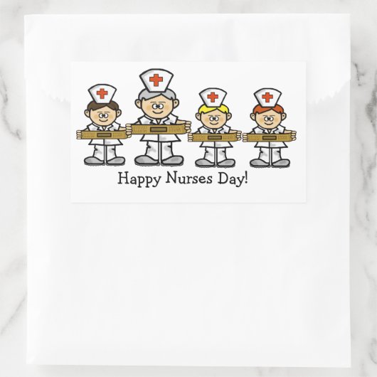 Groep van Mannelijke Verpleegkundigen Stickers of  (Tas)