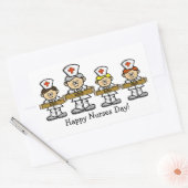 Groep van Mannelijke Verpleegkundigen Stickers of (Envelop)