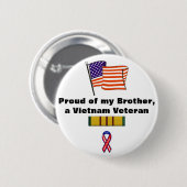 Groep van mijn broer, een Vietnam Veteraan-knop Ronde Button 5,7 Cm (Voorkant /achterkant)