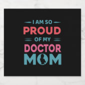 Groep van mijn dokter mama bier etiket (Enkel label)