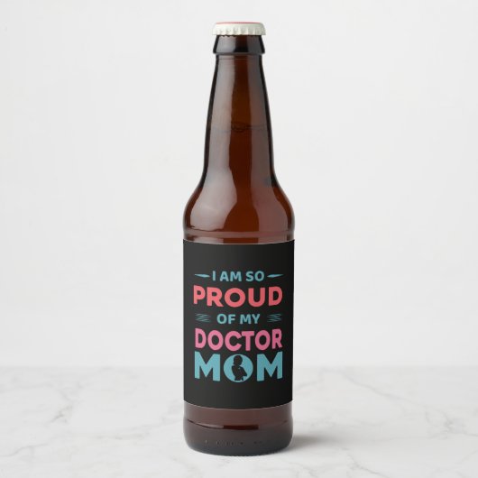 Groep van mijn dokter mama bier etiket (Voorkant)