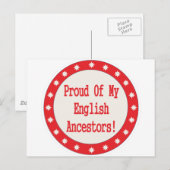 Groep van mijn Engelse voorouders Briefkaart (Voorkant / Achterkant)