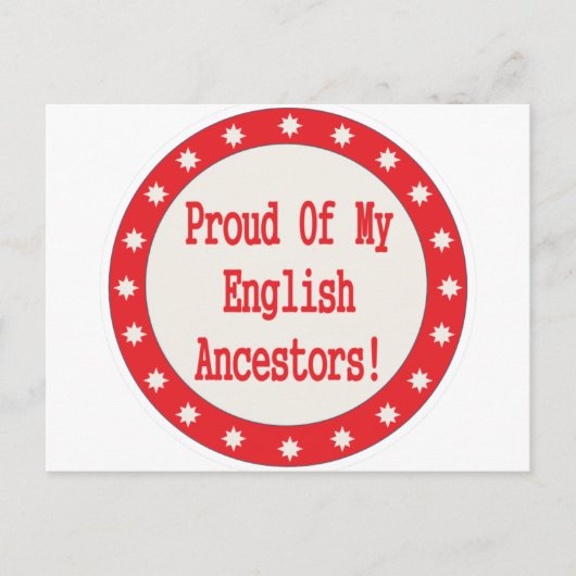 Groep van mijn Engelse voorouders Briefkaart (Voorkant)