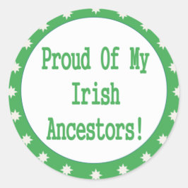 Groep van mijn Ierse voorouders Ronde Sticker
