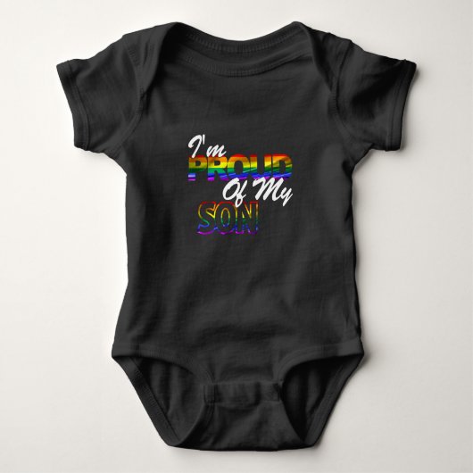 Groep van mijn Shirt Zoon Rainbow Gay LGBT Pride (Voorkant)