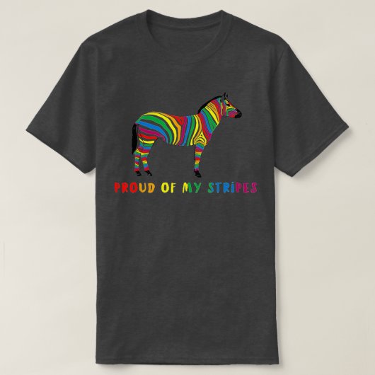 Groep van mijn Stripes Zebra LGB Pride Gay CSD Rai T-shirt (Design voorkant)
