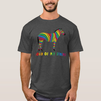 Groep van mijn Stripes Zebra LGB Pride Gay CSD Rai T-shirt