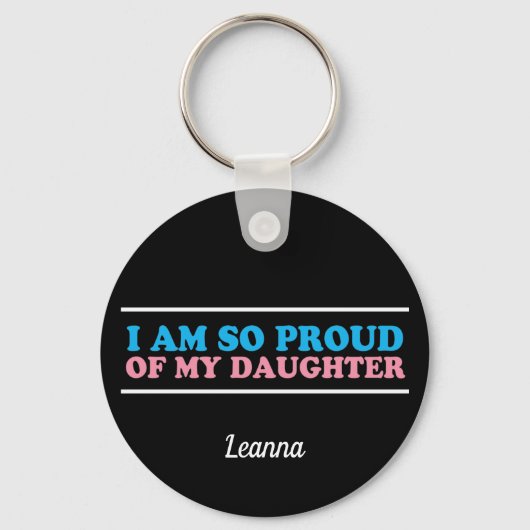 Groep van mijn transgenderdochter Mam Monogram Sleutelhanger (Voorkant)