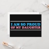 Groep van mijn transgenderdochter moeder vader oud kaart (Voorkant / Achterkant in situ)