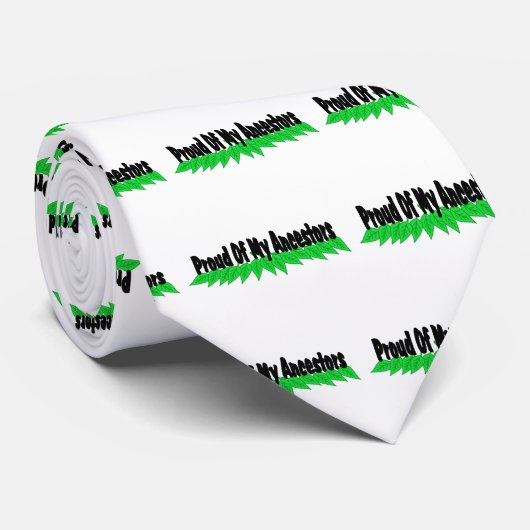 Groep van mijn voorouders stropdas (Opgerold)