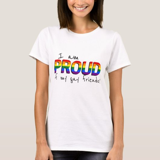 Groep van Mijn Vrienden van de Kay Steun LGBTQ Pri T-shirt (Voorkant)