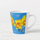 Groep van narcissen gouden medaille bloemen latte mok (Rechts)