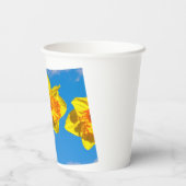 Groep van narcissen gouden medaille bloemen papieren bekers (Achterkant)