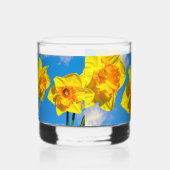 Groep van narcissen gouden medaille bloemen whisky glas (Links)