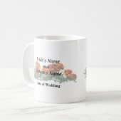 Groep van Oranje goudsbloemen met gele tips Koffiemok (Voorkant links)