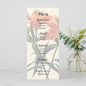 Groep van oranje lelies menu (Staand voorkant)